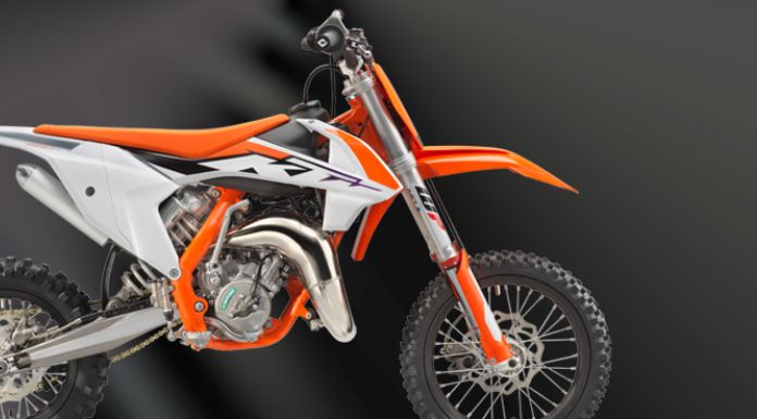 Isolated image of KTM 65SX in black background